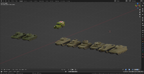 Some lo poly ww2 tanks preview image